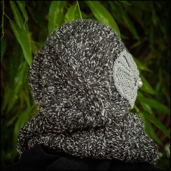 Black and White Slouchy and Infinity Scarf