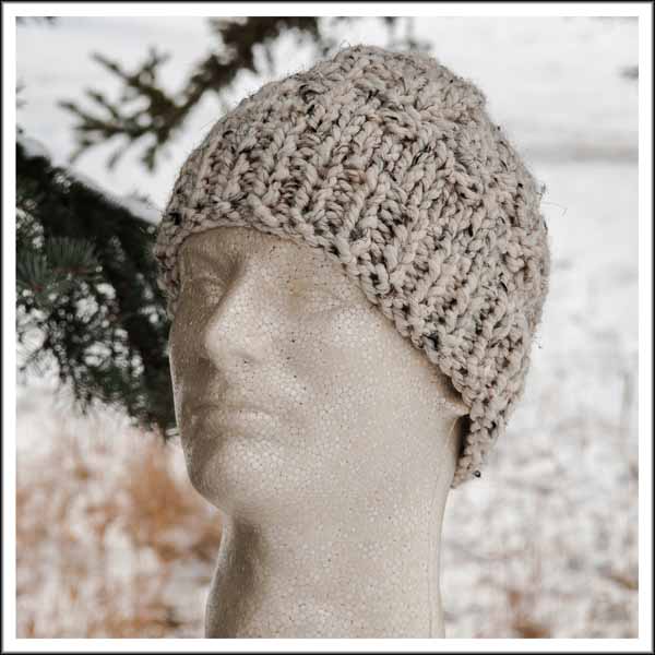 Oatmeal Beanie Hat-M