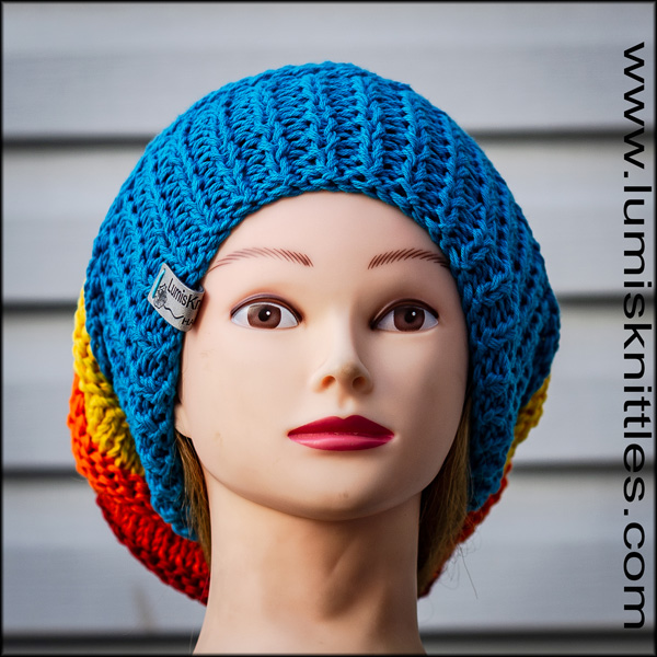 Rainbow Slouchy Hat