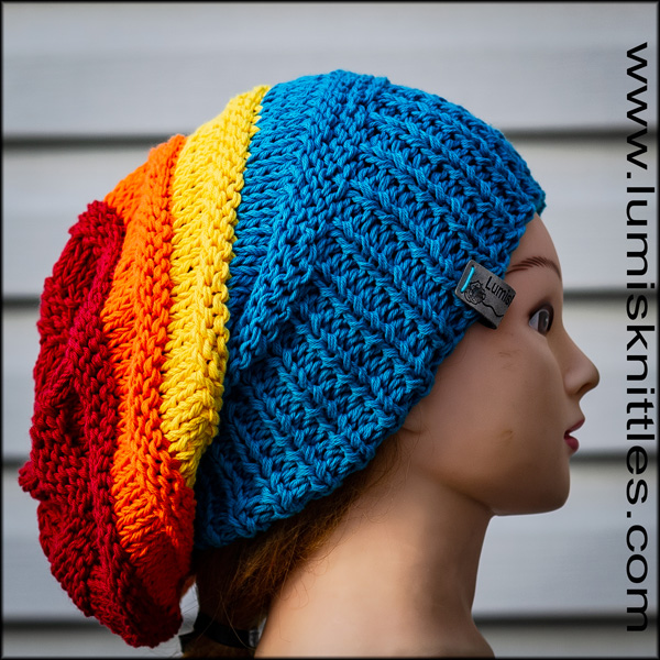 Rainbow Slouchy Hat