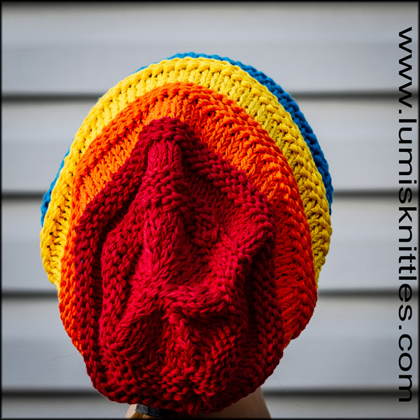 Rainbow Slouchy Hat