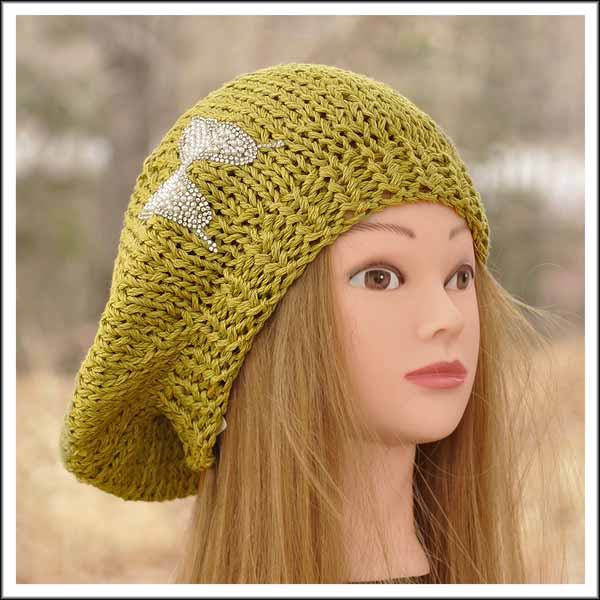 Lime Green Beret