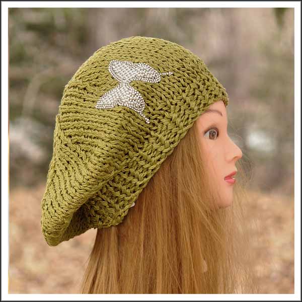 Lime Green Beret