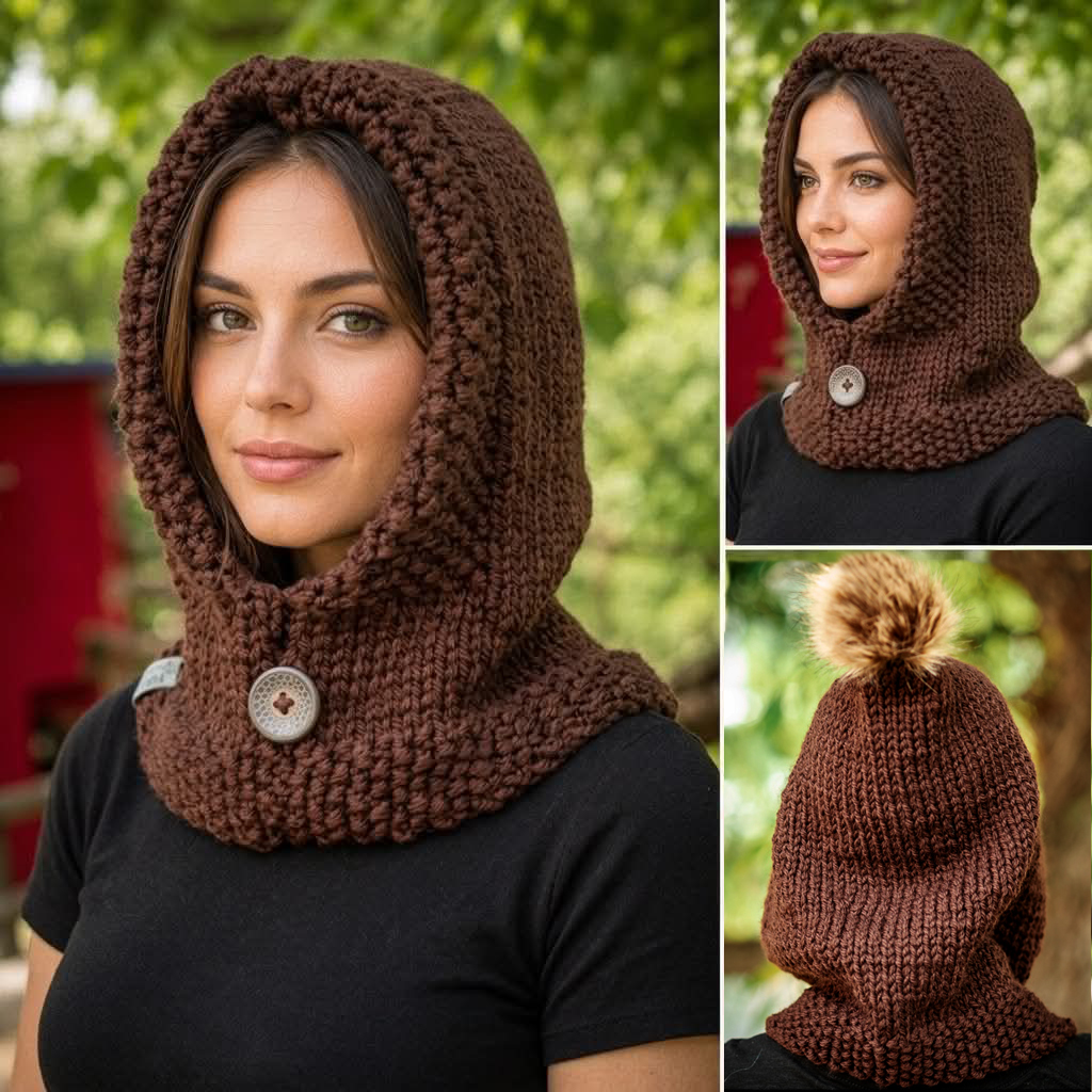 Brown Alpaca Hood