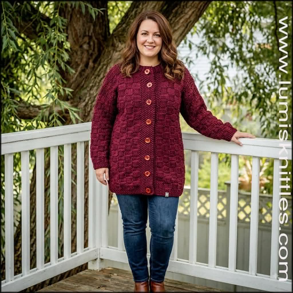 Burgundy Alpaca Tunic